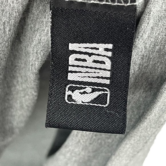 NBA Logo Mens Size Large Gray Long Sleeve Shirt - Picture 4 of 7